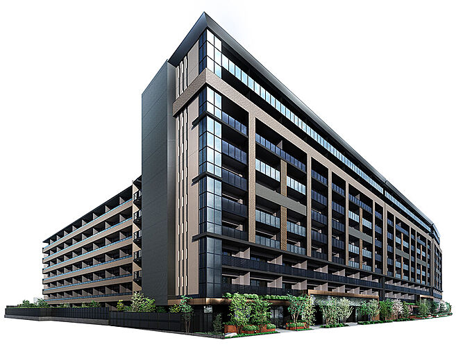 リビオシティ文京小石川 東側外観完成予想CG<br />
