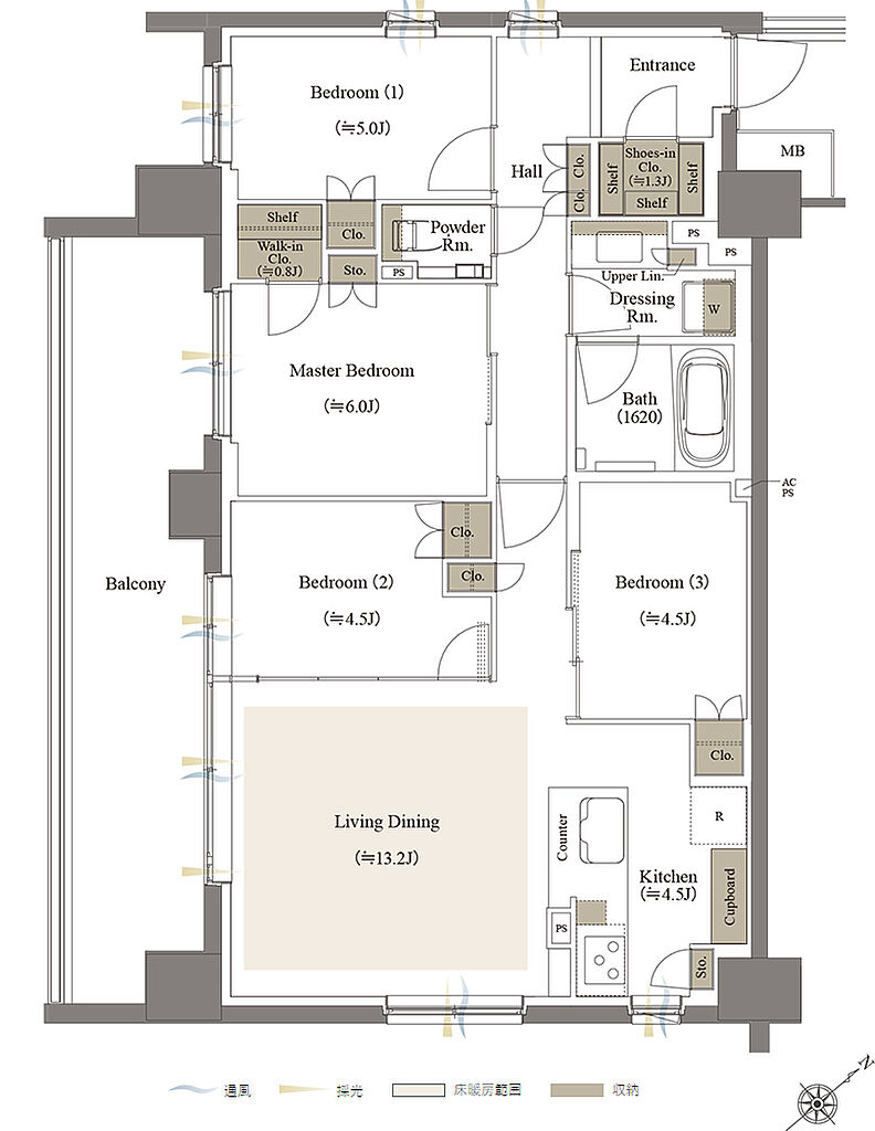 リビオシティ文京小石川 間取り 【第三期1次】D-85A