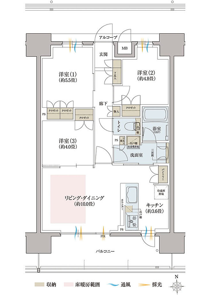 リビオ八戸ノ里駅前 間取り D