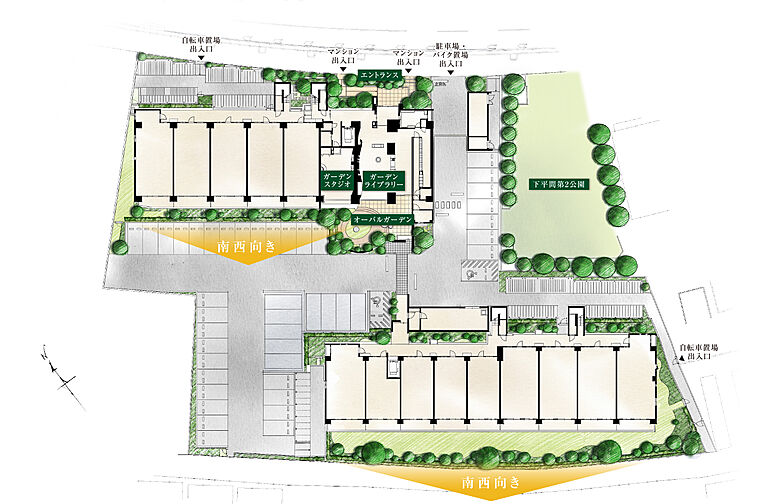 リビオ川崎鹿島田テラス 共用部