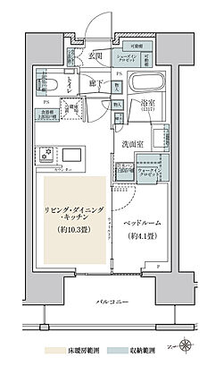 リビオ三田レジデンス 間取り E