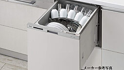 [コンパクト食器洗い乾燥機] キッチンと調和するデザインが特徴。洗浄機能を高めたサークルラックや押すだけクイックスタート機能も付属しています。※C・Dタイプのみ