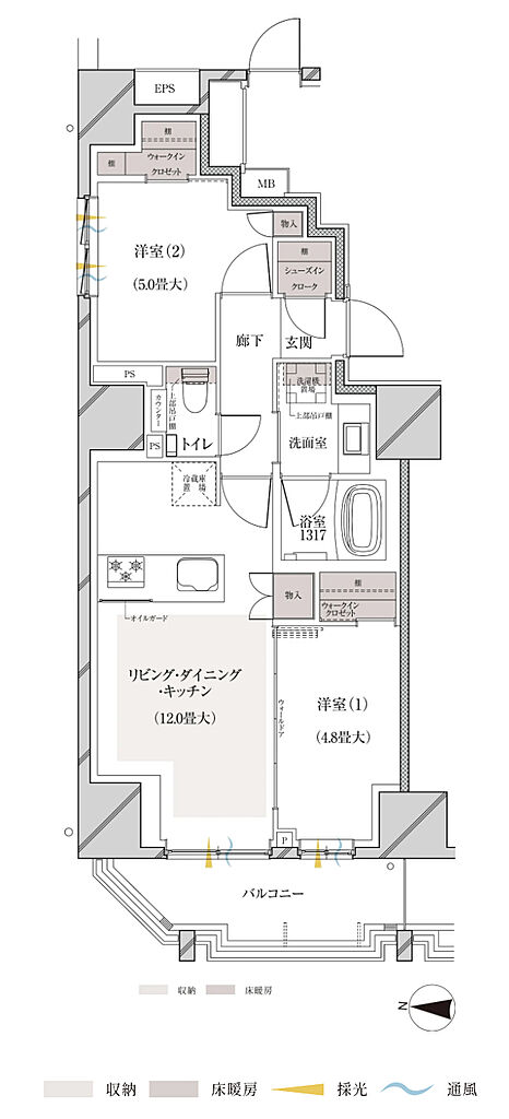 ルジェンテ亀戸 間取り A'