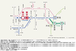 リーフィアレジデンス栗平テラス アクセス図
