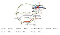 イニシア千住大橋ステーションフロント Active wing　第1期1次 アクセス図