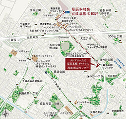 クレアホームズ幕張本郷 ザ・テラス 現地案内図
