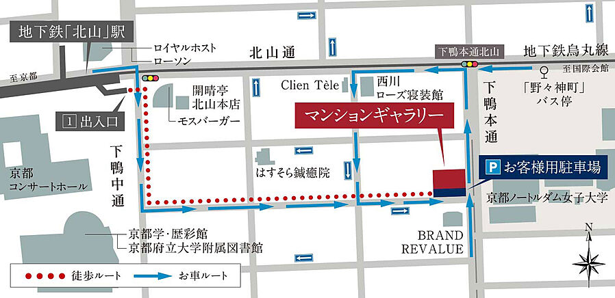 プレミスト京都 松ケ崎：モデルルーム地図