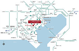 プレミスト鶴見花月総持寺ステーションフロント アクセス図
