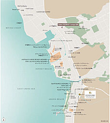 モンドミオ沖縄リゾート 北谷アラハビーチ 現地案内図