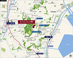 クレストレジデンス横浜 SKY VIEW SHIOMIDAI 現地案内図