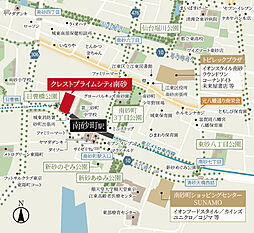 クレストプライムシティ南砂 現地案内図