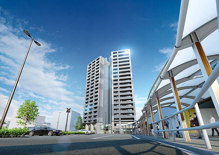 クレストプライムタワー東小金井 エントランス完成予想CG