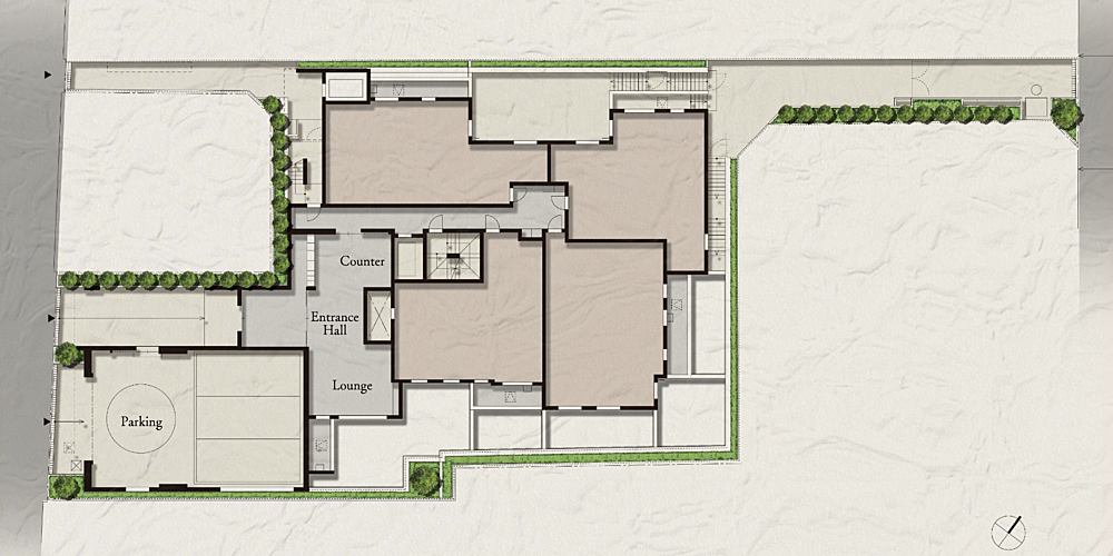 サンウッド荻窪 敷地配置イラスト