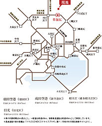 サンクレイドル新越谷 II アクセス図