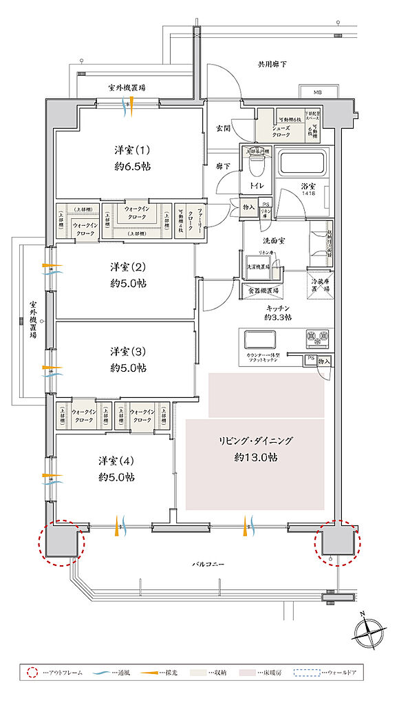 サンクレイドル津田沼III 間取り I