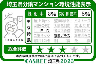 サンクレイドル北越谷駅前 埼玉県分譲マンション環境性能表示