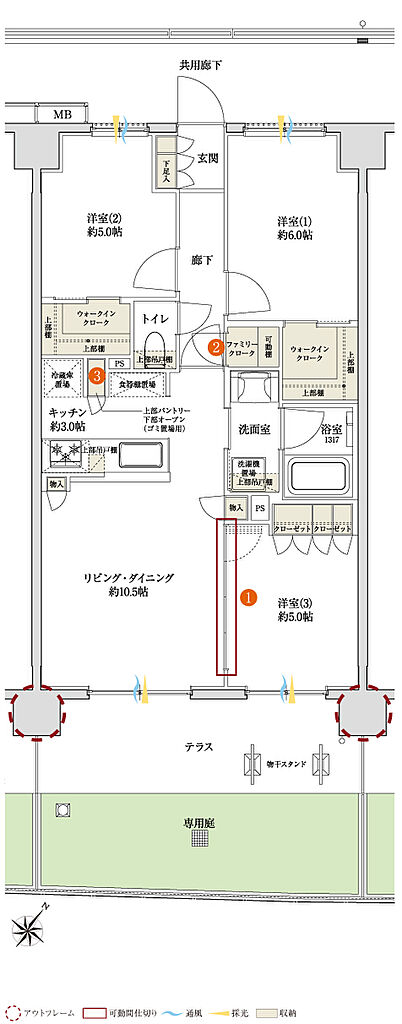 サンクレイドル桶川II 間取り Bg
