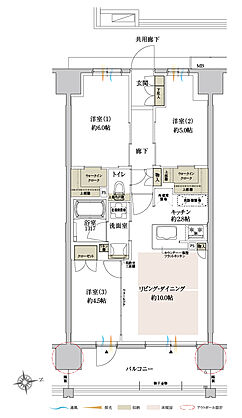 サンクレイドル岸和田春木 間取り E