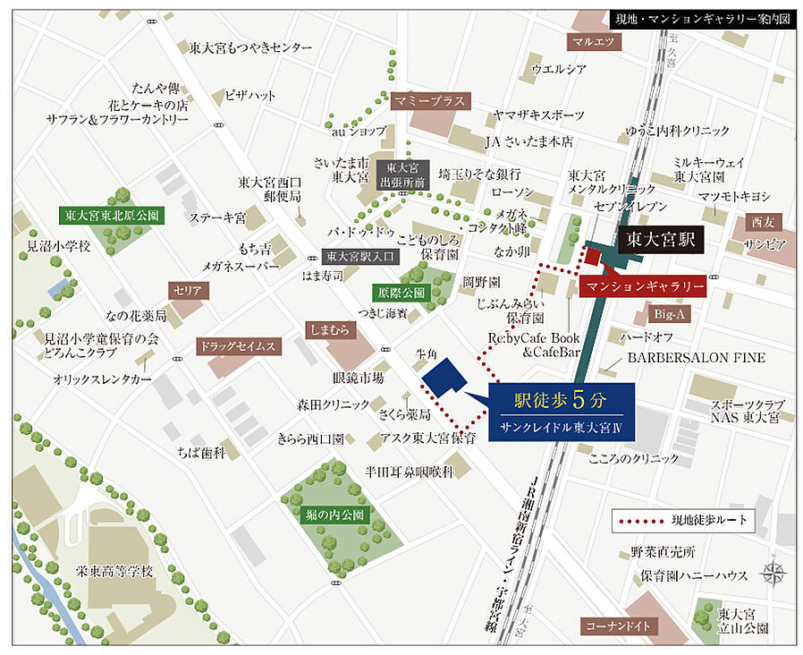 サンクレイドル東大宮IV：案内図