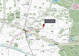 グランドメゾンＴｈｅ本山鹿子町 現地案内図