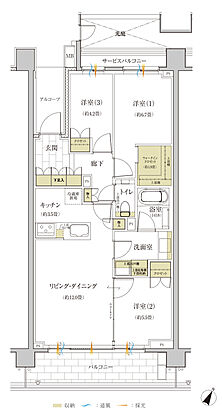 グランドメゾン THE 石神井公園 COURT 間取り D