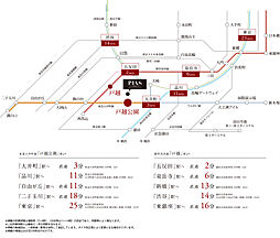 ピアース戸越公園レジデンス アクセス図
