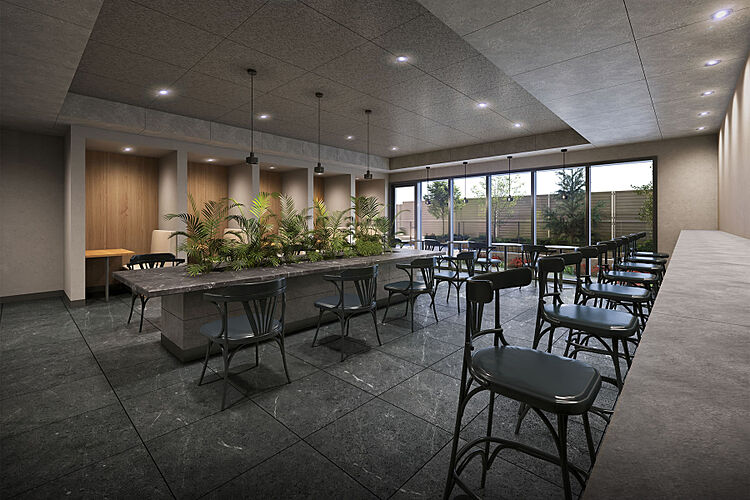 ワコーレ明石大久保駅前 コワーキングラウンジ完成予想図