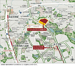 レ・ジェイドシティ千里藤白台 現地案内図