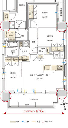 レ・ジェイド西宮ミッドプレイス 間取り A