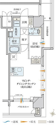 レ・ジェイド大阪梅田 間取り J1