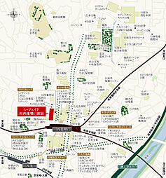 レ・ジェイド川西能勢口駅前 現地案内図