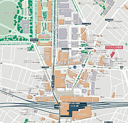 アウラ立川曙町 現地案内図