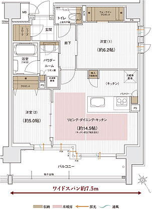 ユニハイム エクシア金沢梅ノ橋 間取り A