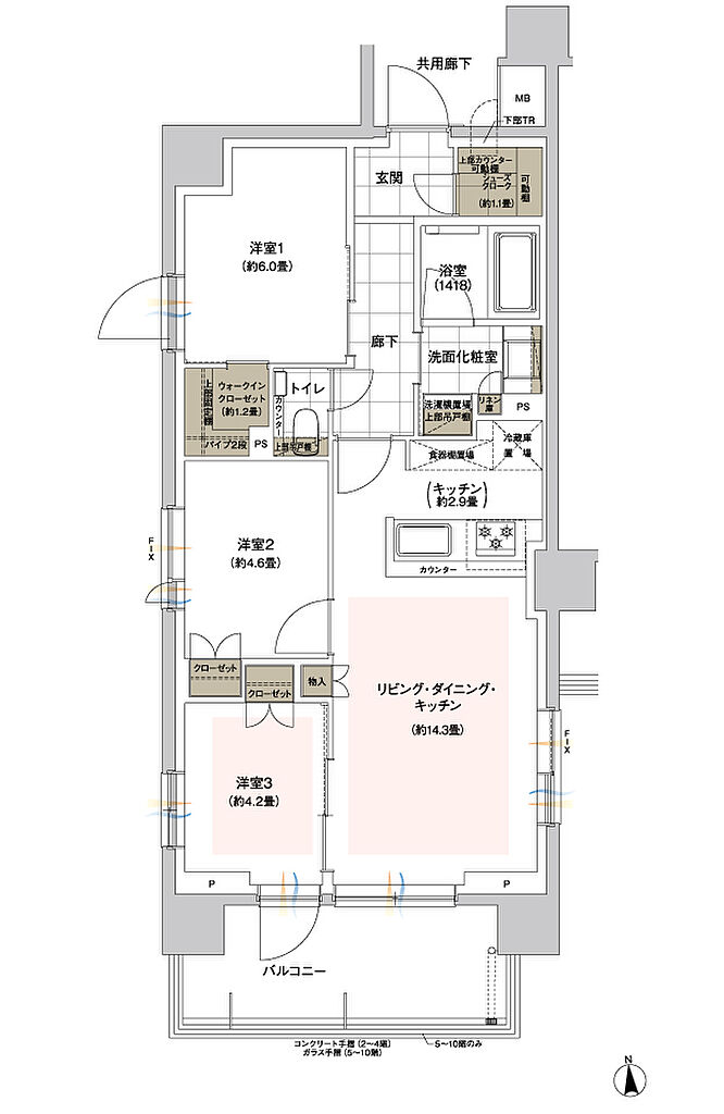 ウィルローズ自由が丘 間取り 【先着順】A