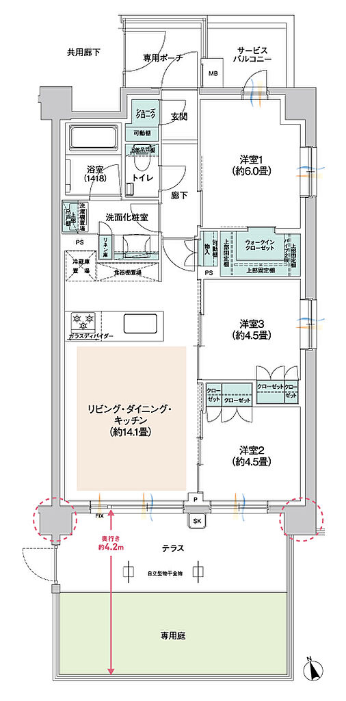 ウィルローズ府中緑町 間取り 【第3期3次】Dg