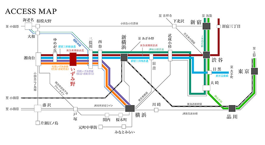 ベルジェンド横濱いずみ野：交通図