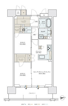 リバーガーデン都島 間取り 【第2期2次】B