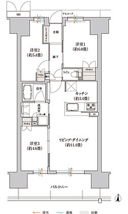 ローレルスクエアOSAKA LINK 間取り 【先着順】X1