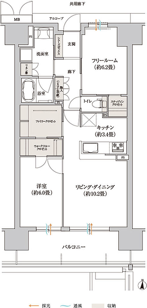 ローレルスクエアOSAKA LINK 間取り 【再登録】I