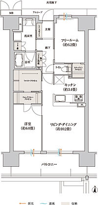 ローレルスクエアOSAKA LINK 間取り 【再登録】I