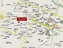 アルファステイツ四日市芝田 現地案内図