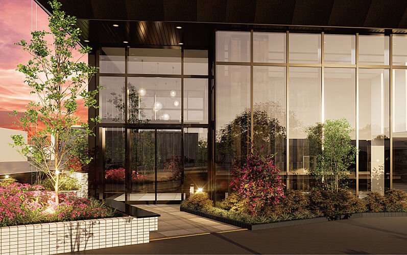 アルファステイツ能登川駅 エントランスアプローチ完成予想図