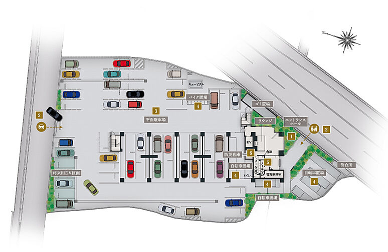 アルファステイツ野芥駅II 共用部