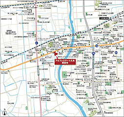 アルファスマート久米 現地案内図