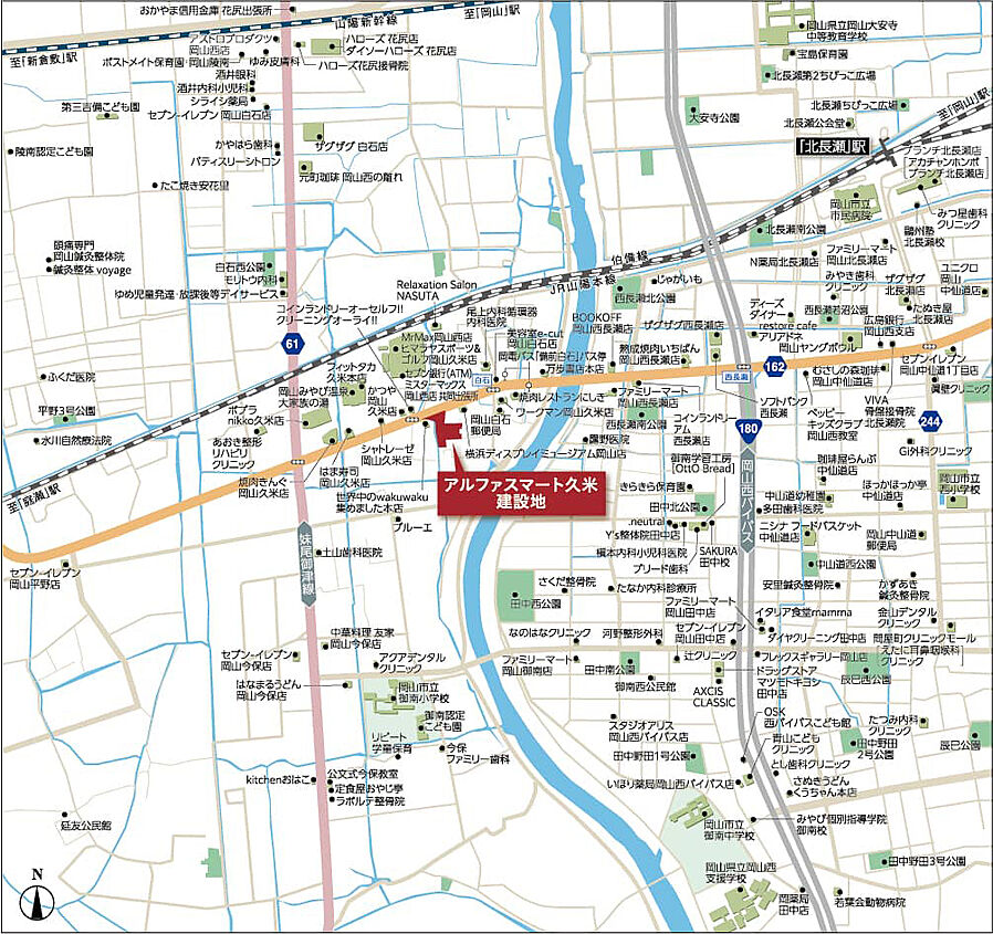 アルファスマート久米：案内図