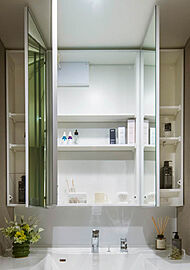 アルファステイツつくばみどりの 三面鏡裏収納