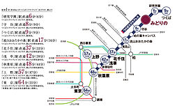 アルファステイツつくばみどりの アクセス図