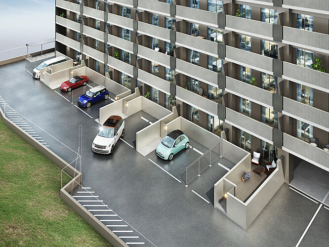 アルファステイツ新居浜星越 1階専用駐車場※A1・B1・C1・D1・E1・F1 type