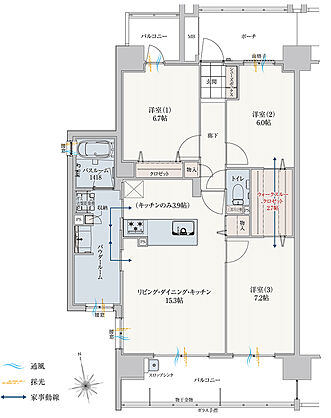 アルファステイツ伏石中央公園 間取り A