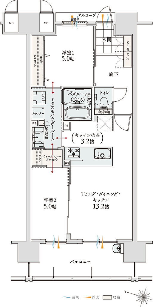 アルファステイツ神宮参道 間取り C